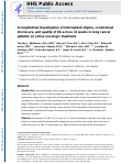 Cover page: A Longitudinal Investigation of Internalized Stigma, Constrained Disclosure, and Quality of Life Across 12 Weeks in Lung Cancer Patients on Active Oncologic Treatment