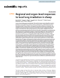 Cover page: Regional and organ-level responses to local lung irradiation in sheep.