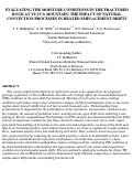 Cover page: Evaluating the Moisture Conditions in the Fractured Rock at Yucca Mountain: The Impact of 
Natural Convection Processes in Heated Emplacement Drifts