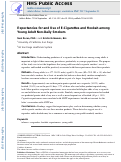 Cover page: Expectancies for and use of e-cigarettes and hookah among young adult non-daily smokers