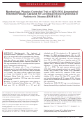 Cover page: Randomized, placebo‐controlled trial of ADS‐5102 (amantadine) extended‐release capsules for levodopa‐induced dyskinesia in Parkinson's disease (EASE LID 3)