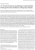 Cover page: alpha 4*nicotinic receptors in preBortzinger complex mediate cholinergic/nicotinic modulation of respiratory rhythm