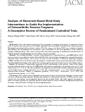 Cover page: Analysis of Movement-Based Mind–Body Interventions to Guide the Implementation of Osteoarthritis Exercise Programs: A Descriptive Review of Randomized Controlled Trials