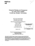 Cover page: Integrated Planning and Management for Urban Water Supplies Considering Multiple Uncertainties