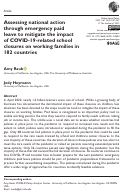 Cover page: Assessing national action through emergency paid leave to mitigate the impact of COVID-19-related school closures on working families in 182 countries.