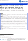 Cover page: Aggravation of ovalbumin-induced murine asthma by co-exposure to desert-dust and organic chemicals: an animal model study