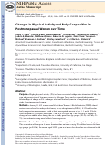 Cover page: Changes in Physical Activity and Body Composition in Postmenopausal Women over Time