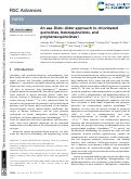 Cover page: An aza-Diels–Alder approach to chlorinated quinolines, benzoquinolines, and polybenzoquinolines