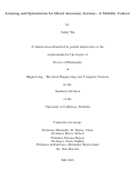 Cover page: Learning and Optimization for Mixed Autonomy Systems - A Mobility Context