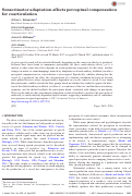 Cover page: Sensorimotor adaptation affects perceptual compensation for coarticulation