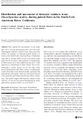 Cover page: Distribution and movement of domestic rainbow trout, Oncorhynchus mykiss, during pulsed flows in the South Fork American River, California