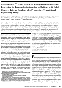 Cover page: Correlation of 68Ga-FAPi-46 PET biodistribution with FAP expression by immunohistochemistry in patients with solid cancers: a prospective translational exploratory study