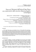 Cover page: Note sui Chirotteri dell'Isola di San Pietro con cenni storici sulle ricerche chirotterologiche in Sardegna