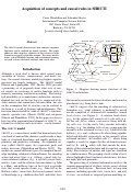 Cover page: Acquisition of concepts and causal rules in SHRUTI