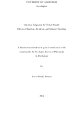 Cover page: Duration Judgments for Verbal Stimuli: Effects of Emotion, Attention, and Memory Encoding