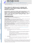 Cover page: Phase I Study of CC-486 Alone and in Combination with Carboplatin or nab-Paclitaxel in Patients with Relapsed or Refractory Solid Tumors