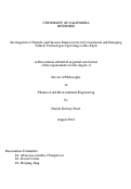 Cover page: Investigation of Particle and Gaseous Emissions from Conventional and Emerging Vehicle Technologies Operating on Bio-Fuels