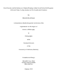 Cover page: Food Security and the Inclusion of Family Planning within Social Safety Net Programs: A Present Value Costing Analysis in Two Landlocked Countries