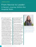 Cover page: From Novice to Leader: A Nurse's Journey Within the Hospital Walls