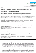 Cover page: Reduced anxiety in forensic inpatients after a long-term intervention with Atlantic salmon.