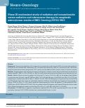 Cover page: Phase III randomized study of radiation and temozolomide versus radiation and nitrosourea therapy for anaplastic astrocytoma: results of NRG Oncology RTOG 9813.