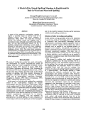 Cover page: A Model of the Sound-Spelling Mapping in English and its Role in Word and Nonword Spelling