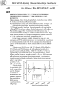 Cover page: Association of Platelet Count With Body Composition in Long-term Hemodialysis Patients