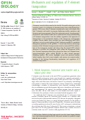 Cover page: Mechanism and regulation of P element transposition