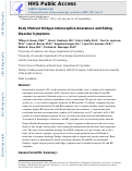 Cover page: Body Mistrust Bridges Interoceptive Awareness and Eating Disorder Symptoms