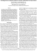 Cover page: Selecting between visuomotor lotteries to measure mental effort in risky decisions