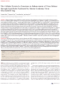 Cover page: The Cellular Protein La Functions in Enhancement of Virus Release through Lipid Rafts Facilitated by Murine Leukemia Virus Glycosylated Gag