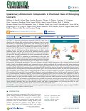 Cover page: Quaternary Ammonium Compounds: A Chemical Class of Emerging Concern