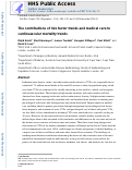 Cover page: Contributions of risk factors and medical care to cardiovascular mortality trends