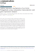 Cover page: Salinity tolerance mechanisms of an Arctic Pelagophyte using comparative transcriptomic and gene expression analysis