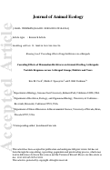 Cover page: Cascading effects of mammalian herbivores on ground‐dwelling arthropods: Variable responses across arthropod groups, habitats and years