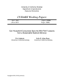 Cover page: Can Household Consumers Save the Wild Fish? Lessons from a Sustainable Seafood Advisory