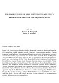 Cover page: THE MARKET PRICE OF RISK IN INTEREST RATE SWAPS: THE ROLES OF DEFAULT AND LIQUIDITY RISKS