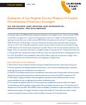 Cover page: Evaluation of Los Angeles County Measure H-Funded Homelessness Prevention Strategies&nbsp;