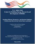 Cover page: Enabling Efficient, Responsive, and Resilient Buildings: Collaboration Between the United States and India