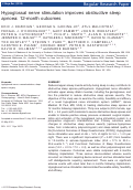 Cover page: Hypoglossal nerve stimulation improves obstructive sleep apnea: 12‐month outcomes