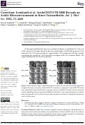 Cover page: Correction: Lombardi et al. AcidoCEST-UTE MRI Reveals an Acidic Microenvironment in Knee Osteoarthritis. Int. J. Mol. Sci. 2022, 23, 4466