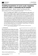 Cover page: Curtailing transmission of severe acute respiratory syndrome within a community and its hospital