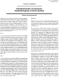 Cover page: Outpatient Evaluation of Leukocytosis: Unexpected Diagnosis of Chronic Leukemia