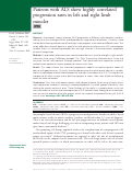 Cover page: Patients with ALS show highly correlated progression rates in left and right limb muscles