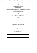 Cover page: Evaluation of the Effects of Climate Change on Hurricane-Induced Losses for Residential Buildings