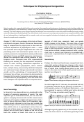 Cover page: Techniques for Polytemporal Composition