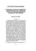 Cover page: Increasing Access to Emergency Contraceptive Pills through State Law Enabled Dependent Pharmacist Prescribers