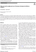 Cover page: Adjuvant and neoadjuvant use of immune checkpoint inhibitors in NSCLC.