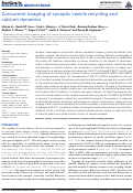 Cover page: Concurrent Imaging of Synaptic Vesicle Recycling and Calcium Dynamics