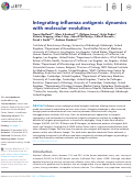 Cover page: Integrating influenza antigenic dynamics with molecular evolution